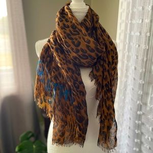 Cynthia Rowley Leopard Scarf